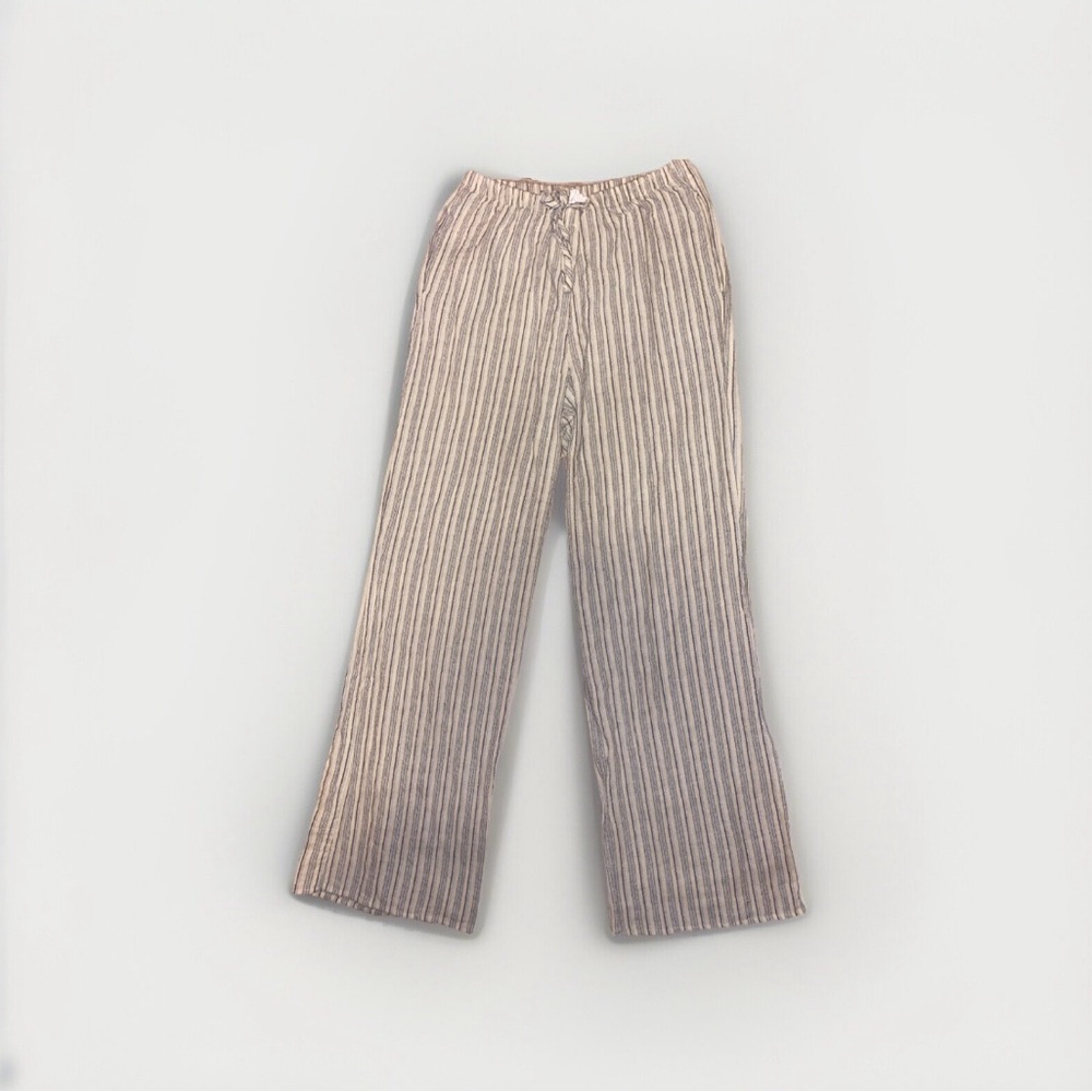 Sienna Sky Wide Leg Blue, Off-white, & Black Pants